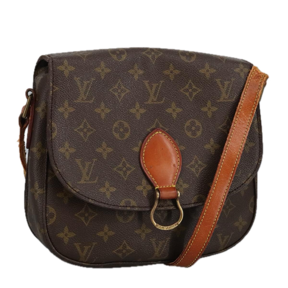 LOUIS VUITTON Monogram Saint Cloud GM Shoulder Bag M51242 LV Auth yb714