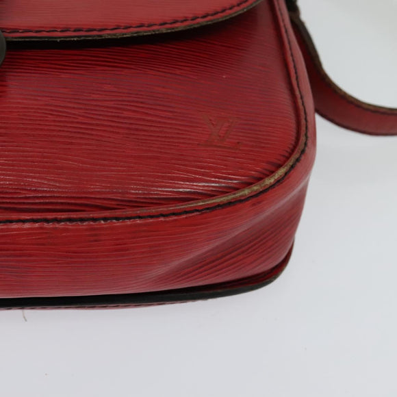 LOUIS VUITTON Epi Saint Cloud GM Shoulder Bag Red M52197 LV Auth yb724