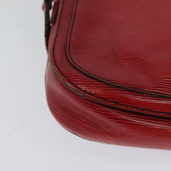 LOUIS VUITTON Epi Saint Cloud GM Shoulder Bag Red M52197 LV Auth yb724