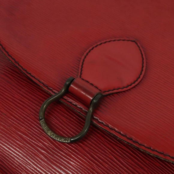 LOUIS VUITTON Epi Saint Cloud GM Shoulder Bag Red M52197 LV Auth yb724