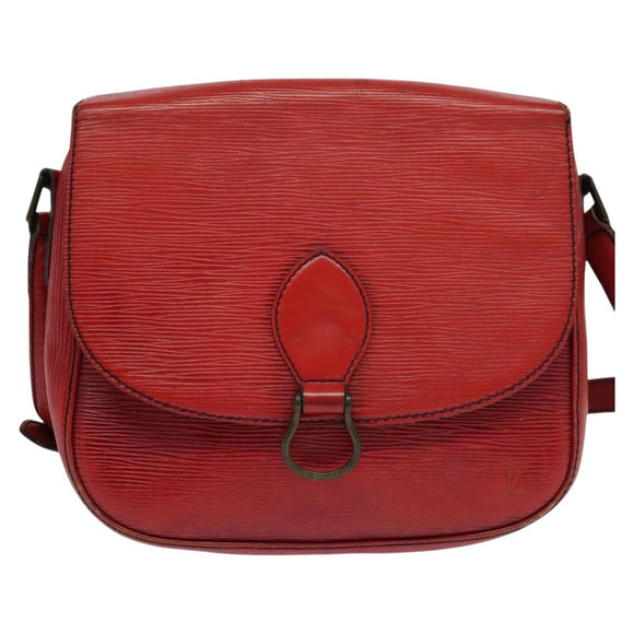 LOUIS VUITTON Epi Saint Cloud GM Shoulder Bag Red M52197 LV Auth yb724