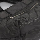 CHANEL Cococoon Hand Bag Nylon Black Silver CC Auth yb736-10