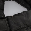 CHANEL Cococoon Hand Bag Nylon Black Silver CC Auth yb736-16