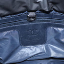 CHANEL Cococoon Hand Bag Nylon Black Silver CC Auth yb736-18