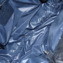 CHANEL Cococoon Hand Bag Nylon Black Silver CC Auth yb736-19