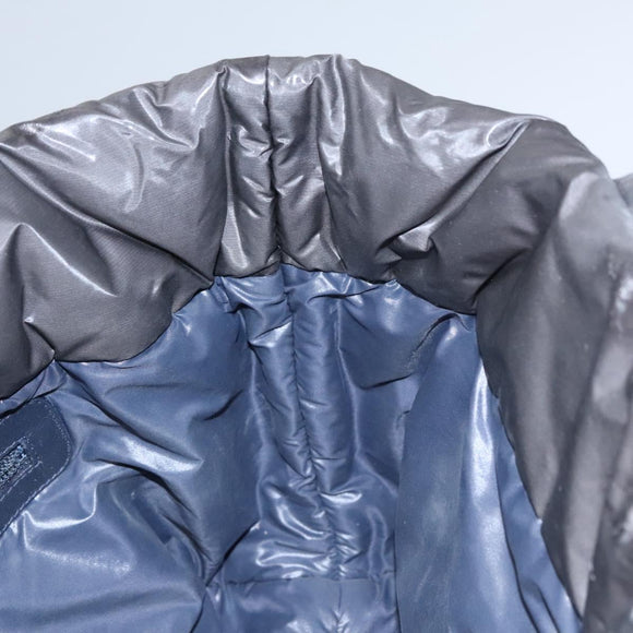 CHANEL Cococoon Hand Bag Nylon Black Silver CC Auth yb736