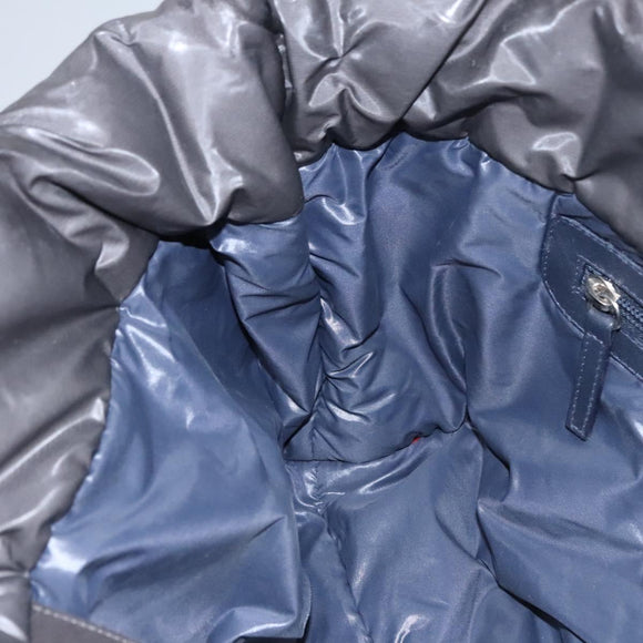 CHANEL Cococoon Hand Bag Nylon Black Silver CC Auth yb736