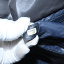 CHANEL Cococoon Hand Bag Nylon Black Silver CC Auth yb736-24