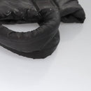 CHANEL Cococoon Hand Bag Nylon Black Silver CC Auth yb736-7