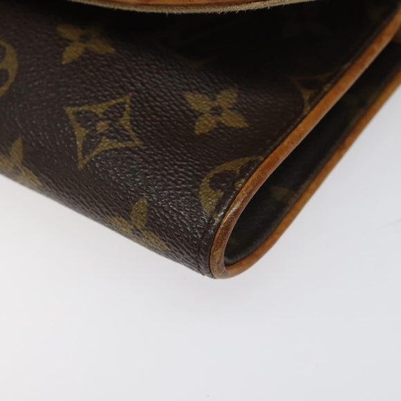 LOUIS VUITTON Monogram Pochette Twin GM Shoulder Bag M51852 LV Auth yb742