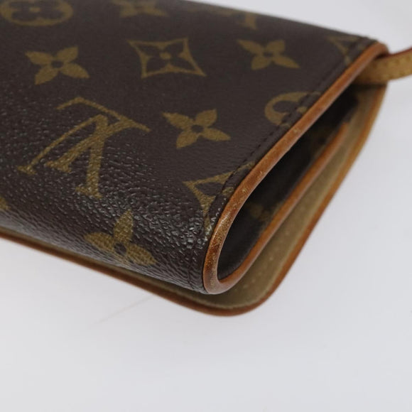 LOUIS VUITTON Monogram Pochette Twin GM Shoulder Bag M51852 LV Auth yb742