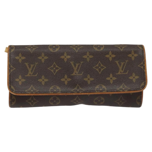 LOUIS VUITTON Monogram Pochette Twin GM Shoulder Bag M51852 LV Auth yb742