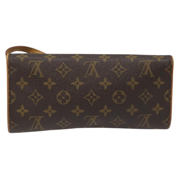 LOUIS VUITTON Monogram Pochette Twin GM Shoulder Bag M51852 LV Auth yb742