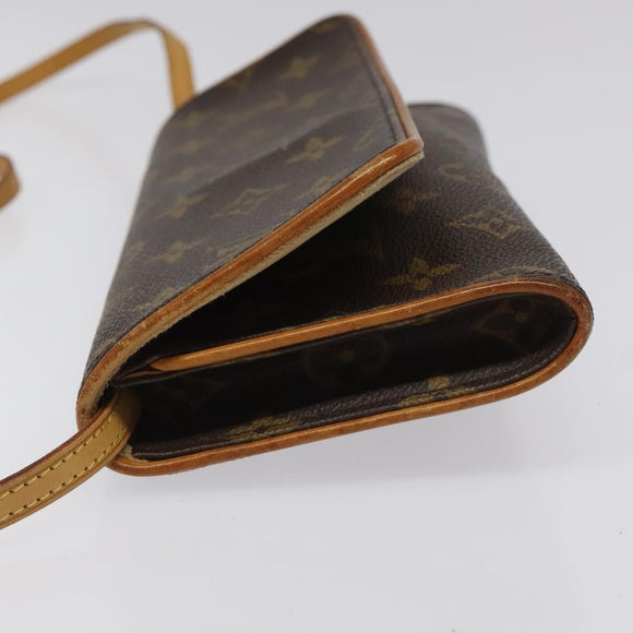 LOUIS VUITTON Monogram Pochette Twin GM Shoulder Bag M51852 LV Auth yb742