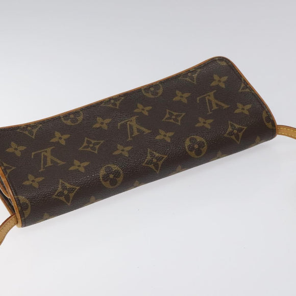 LOUIS VUITTON Monogram Pochette Twin GM Shoulder Bag M51852 LV Auth yb742