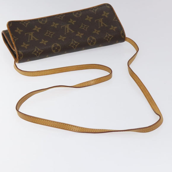 LOUIS VUITTON Monogram Pochette Twin GM Shoulder Bag M51852 LV Auth yb742