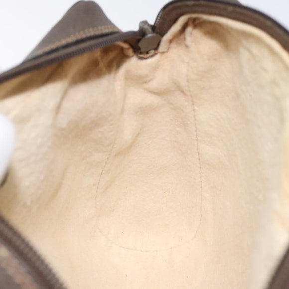 GUCCI GG Supreme Web Sherry Line Clutch Bag PVC Beige Green 56 01 012 Auth yb747