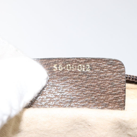 GUCCI GG Supreme Web Sherry Line Clutch Bag PVC Beige Green 56 01 012 Auth yb747