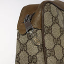 GUCCI GG Supreme Web Sherry Line Clutch Bag PVC Beige Green 01 012 53 Auth yb748-8