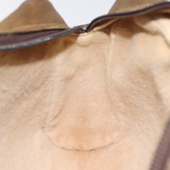 GUCCI GG Supreme Web Sherry Line Clutch Bag PVC Beige Green 01 012 53 Auth yb748