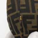 FENDI Zucca Canvas Pouch Brown Black Auth yb756-8