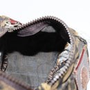 FENDI Zucca Canvas Pouch Brown Black Auth yb756-19