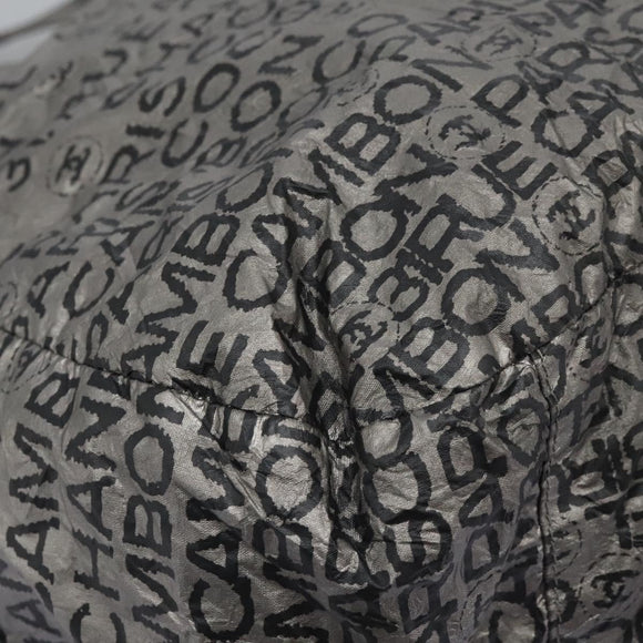 CHANEL Unlimited Shoulder Bag Coated Canvas 2way Silver CC Auth yb758