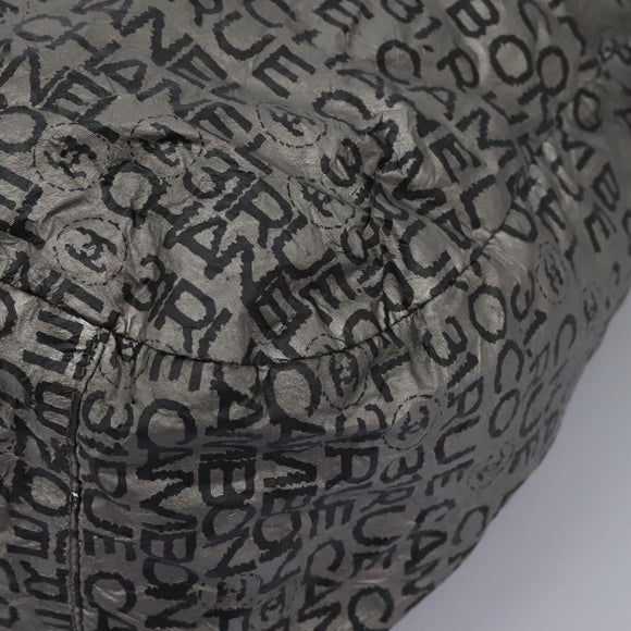 CHANEL Unlimited Shoulder Bag Coated Canvas 2way Silver CC Auth yb758