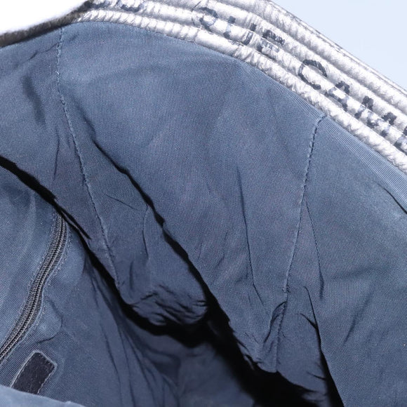 CHANEL Unlimited Shoulder Bag Coated Canvas 2way Silver CC Auth yb758