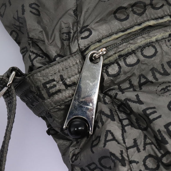 CHANEL Unlimited Shoulder Bag Coated Canvas 2way Silver CC Auth yb758