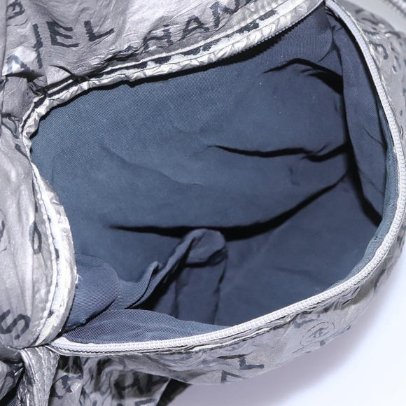 CHANEL Unlimited Shoulder Bag Coated Canvas 2way Silver CC Auth yb758