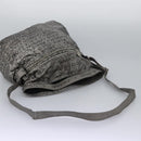 CHANEL Unlimited Shoulder Bag Coated Canvas 2way Silver CC Auth yb758-7