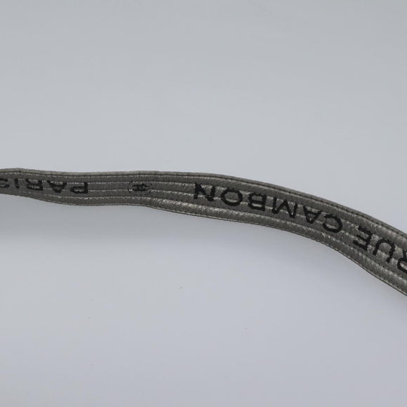 CHANEL Unlimited Shoulder Bag Coated Canvas 2way Silver CC Auth yb758