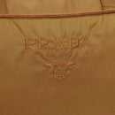PRADA Tote Bag Nylon Brown Auth yb765-17