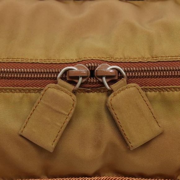 PRADA Tote Bag Nylon Brown Auth yb765