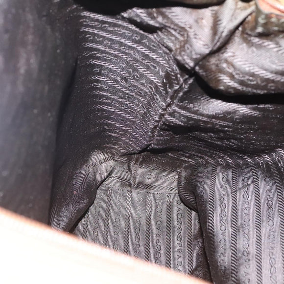 PRADA Tote Bag Nylon Brown Auth yb765