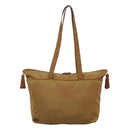 PRADA Tote Bag Nylon Brown Auth yb765-2