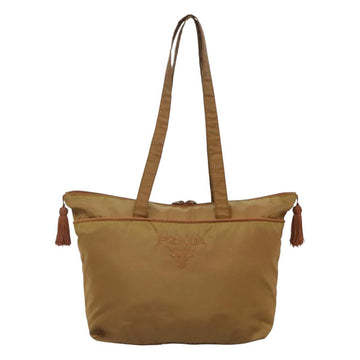 PRADA Tote Bag Nylon Brown Auth yb765 - 0