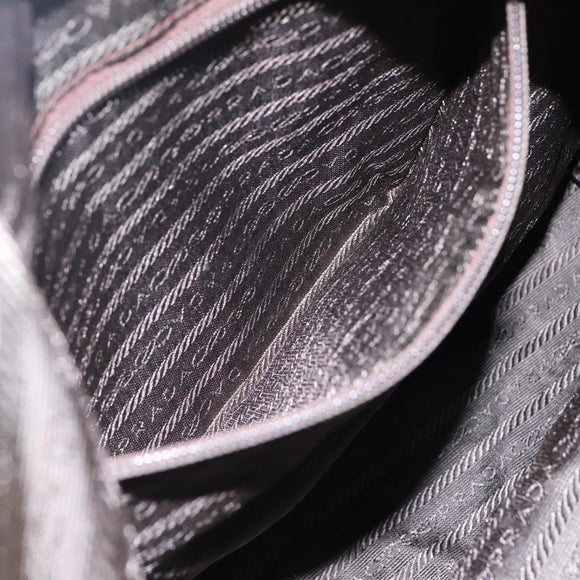 PRADA Tote Bag Nylon Brown Auth yb765