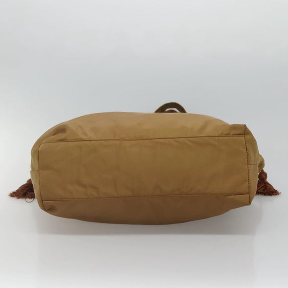 PRADA Tote Bag Nylon Brown Auth yb765