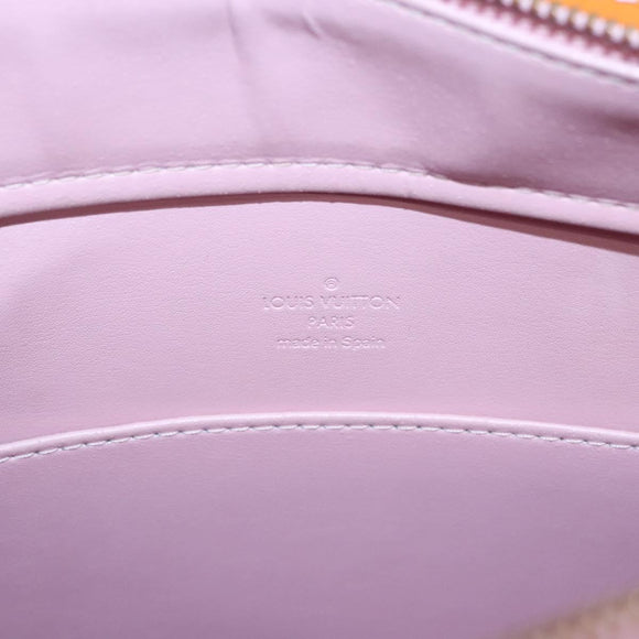 LOUIS VUITTON Monogram Vernis Columbus Bag Marshmallow Pink M91032 Auth yb774