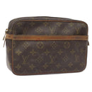 LOUIS VUITTON Monogram Compiegne 23 Clutch Bag M51847 LV Auth yb775-1