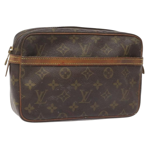 LOUIS VUITTON Monogram Compiegne 23 Clutch Bag M51847 LV Auth yb775