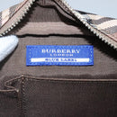 BURBERRY Nova Check Blue Label Shoulder Bag Canvas Brown Pink Auth yb788-16
