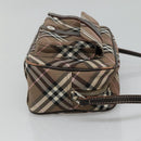 BURBERRY Nova Check Blue Label Shoulder Bag Canvas Brown Pink Auth yb788-4