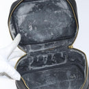 CHANEL Bicolore Vanity Hand Bag Caviar Skin Black CC Auth yb789-10