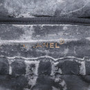 CHANEL Bicolore Vanity Hand Bag Caviar Skin Black CC Auth yb789-19