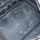 CHANEL Bicolore Vanity Hand Bag Caviar Skin Black CC Auth yb789-11