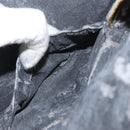 CHANEL Bicolore Vanity Hand Bag Caviar Skin Black CC Auth yb789-22