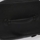 CHANEL Bicolore Vanity Hand Bag Caviar Skin Black CC Auth yb789-7